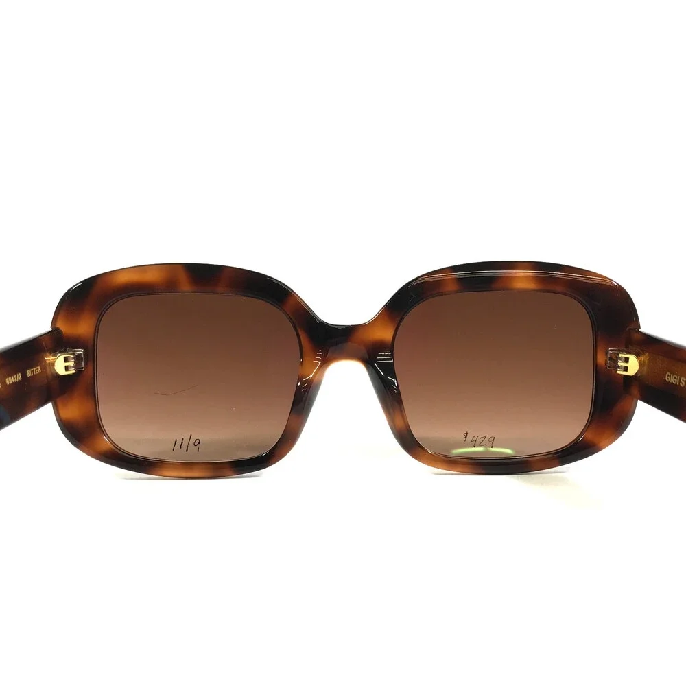 Gigi Studios Sunglasses BITTER 6942/2 Tortoise Frames with Gradient Brown Lenses